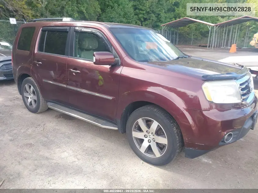 HONDA PILOT 2012, VIN 5FNYF4H98CB062828
