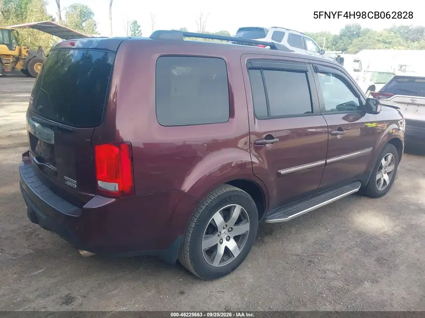2012 HONDA PILOT VIN 5FNYF4H98CB062828 — фото 4
