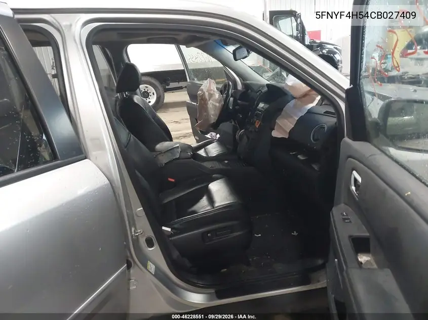 2012 HONDA PILOT VIN 5FNYF4H54CB027409 — фото 5