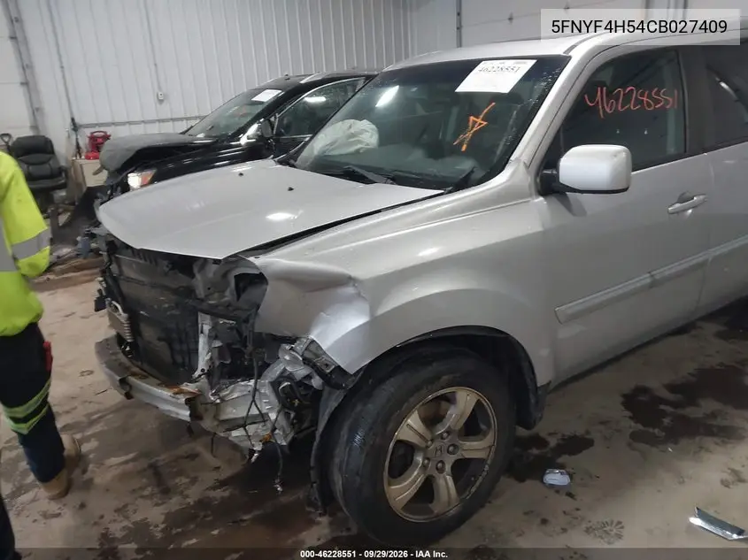 2012 HONDA PILOT VIN 5FNYF4H54CB027409 — фото 6