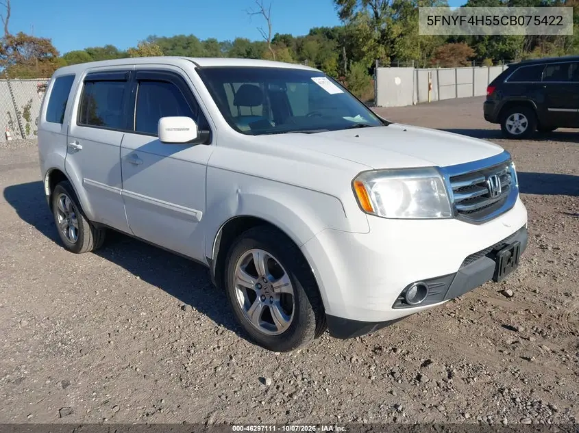 HONDA PILOT 2012, VIN 5FNYF4H55CB075422