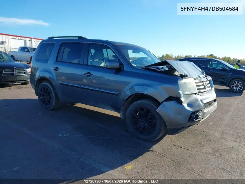 HONDA PILOT 2013, VIN 5FNYF4H47DB504584