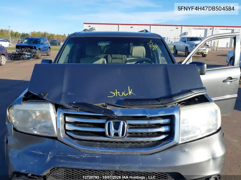 2013 HONDA PILOT VIN 5FNYF4H47DB504584 — фото 10