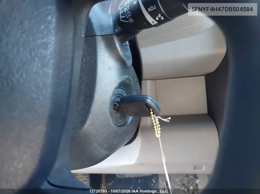 2013 HONDA PILOT VIN 5FNYF4H47DB504584 — фото 11