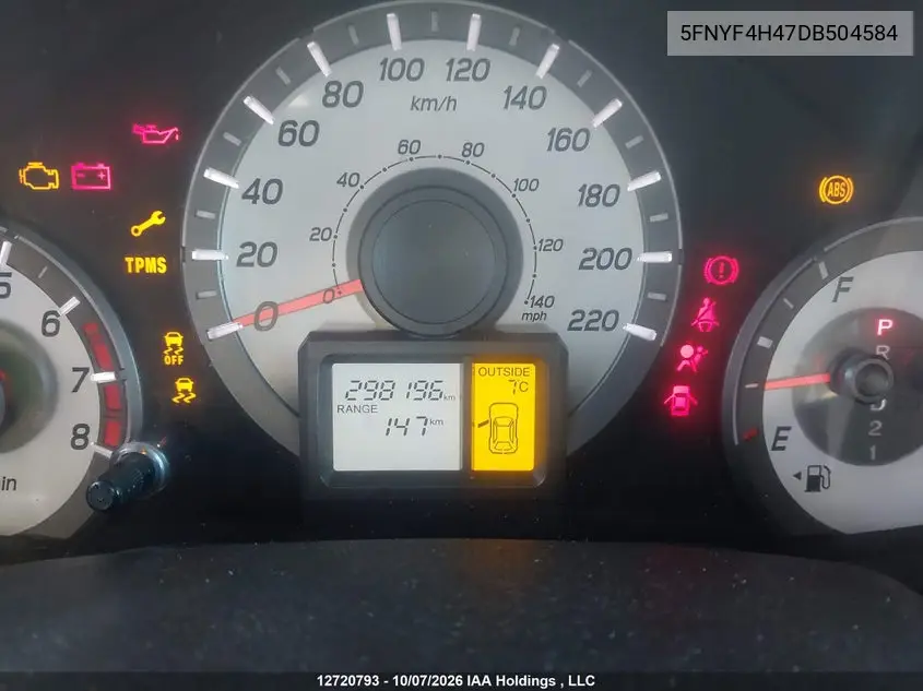 2013 HONDA PILOT VIN 5FNYF4H47DB504584 — фото 15