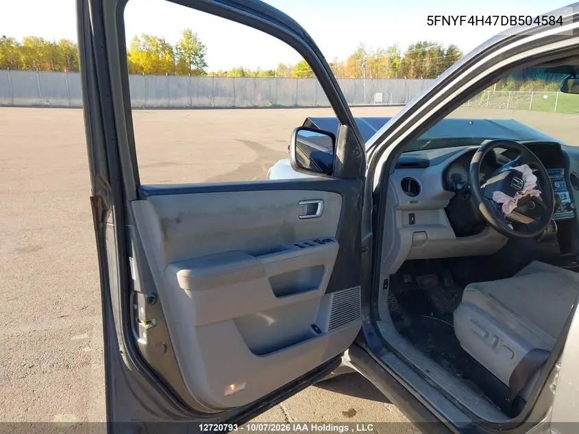 2013 HONDA PILOT VIN 5FNYF4H47DB504584 — фото 19