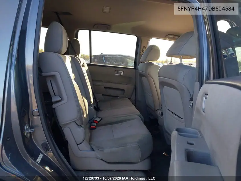 2013 HONDA PILOT VIN 5FNYF4H47DB504584 — фото 8