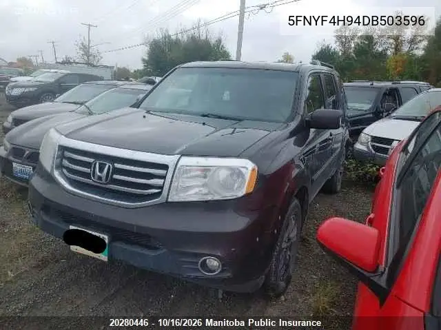 2013 HONDA PILOT VIN 5FNYF4H94DB503596 — фото 6