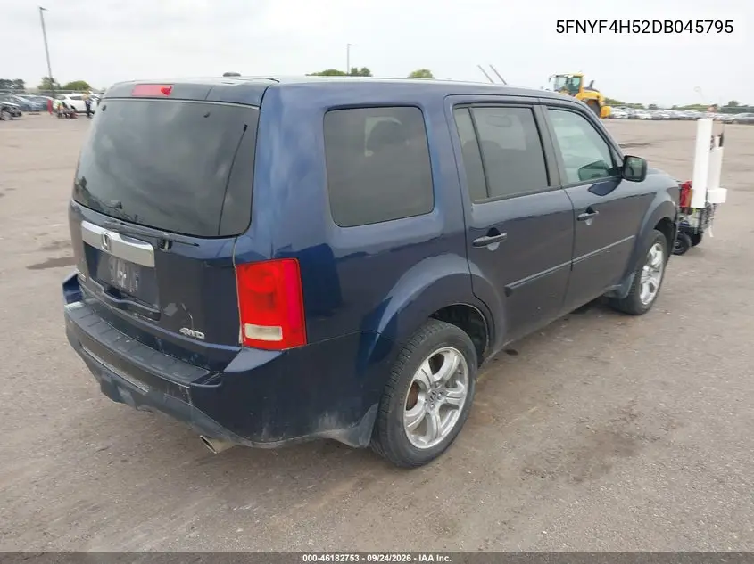 2013 HONDA PILOT VIN 5FNYF4H52DB045795 — фото 4
