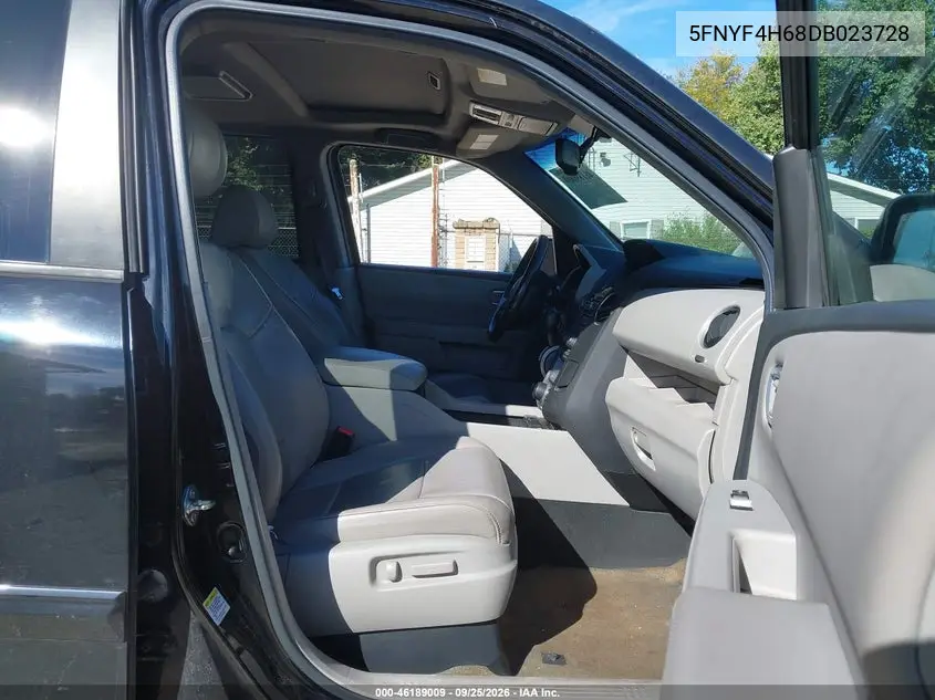2013 HONDA PILOT VIN 5FNYF4H68DB023728 — фото 5