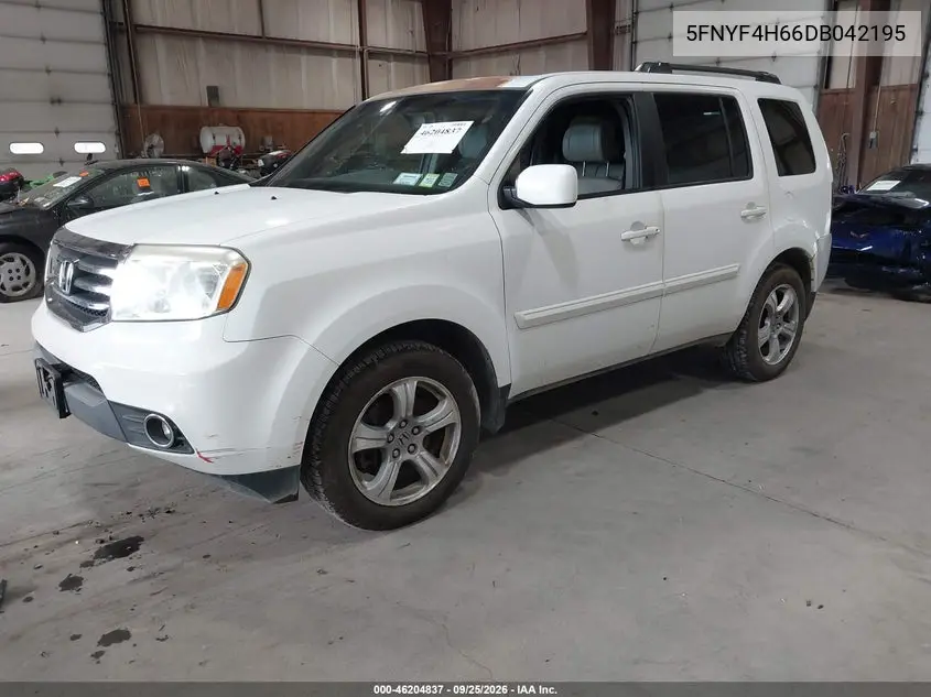2013 HONDA PILOT VIN 5FNYF4H66DB042195 — фото 2