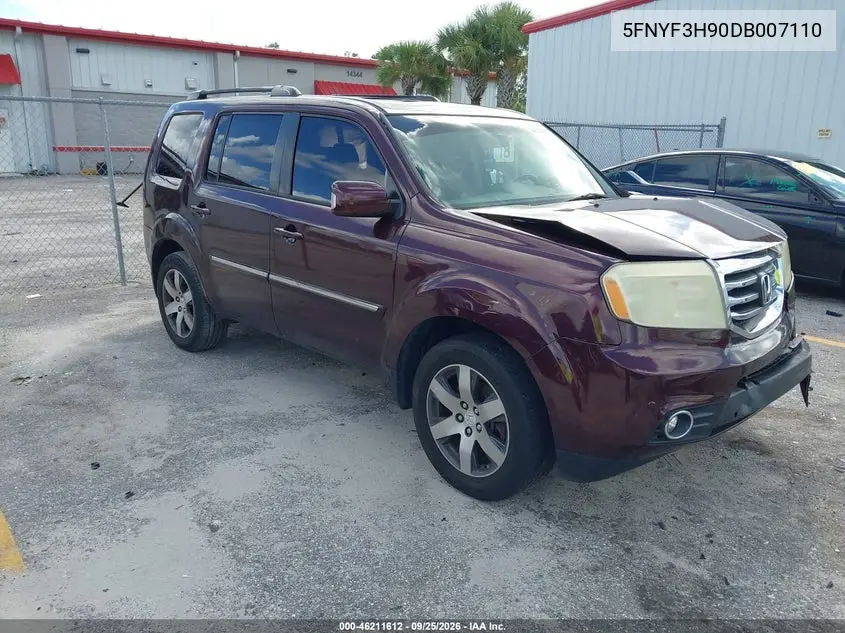 HONDA PILOT 2013, VIN 5FNYF3H90DB007110