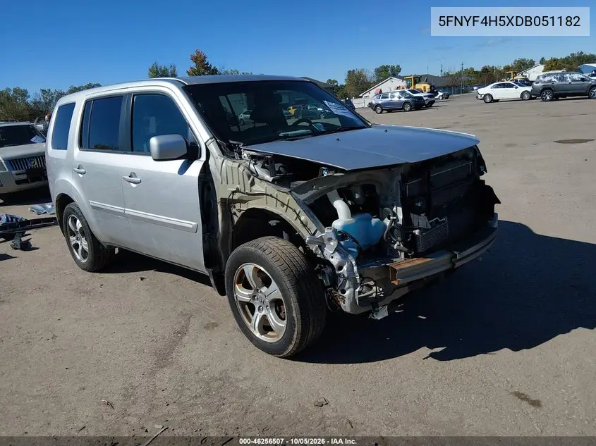 HONDA PILOT 2013, VIN 5FNYF4H5XDB051182