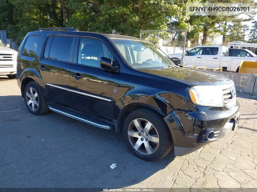 HONDA PILOT 2013, VIN 5FNYF4H90DB026701
