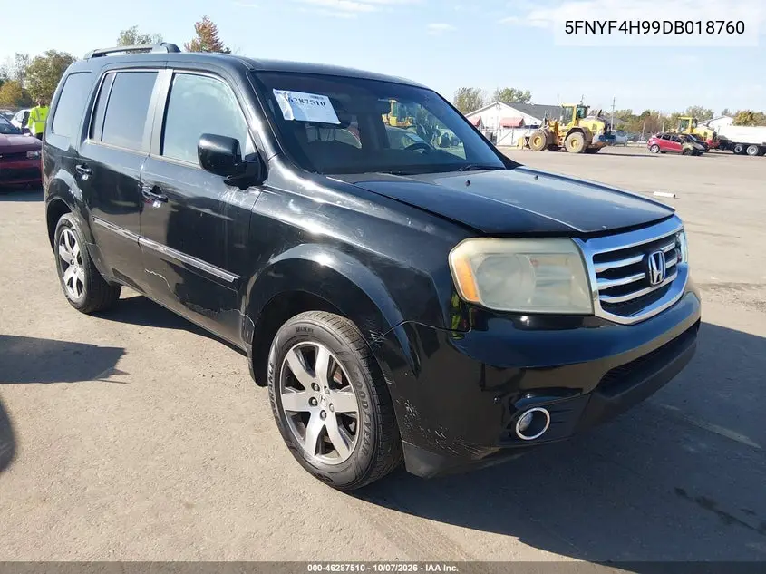 HONDA PILOT 2013, VIN 5FNYF4H99DB018760