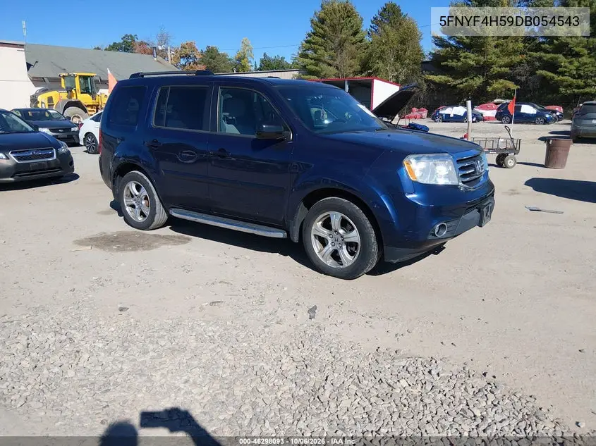 HONDA PILOT 2013, VIN 5FNYF4H59DB054543