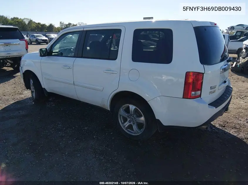 2013 HONDA PILOT VIN 5FNYF3H69DB009430 — фото 3