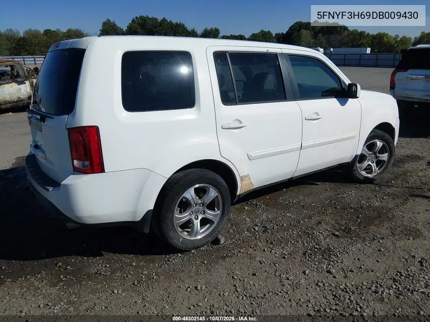 2013 HONDA PILOT VIN 5FNYF3H69DB009430 — фото 4