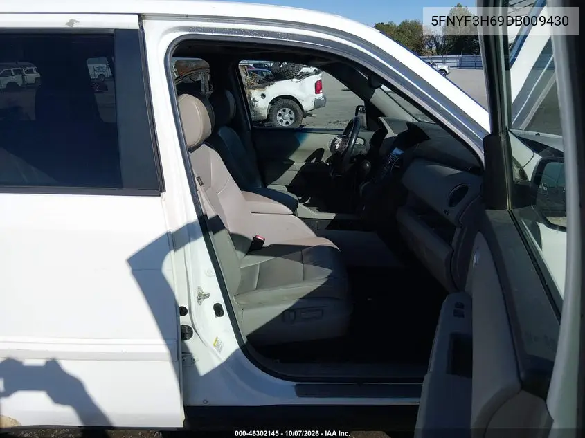 2013 HONDA PILOT VIN 5FNYF3H69DB009430 — фото 5