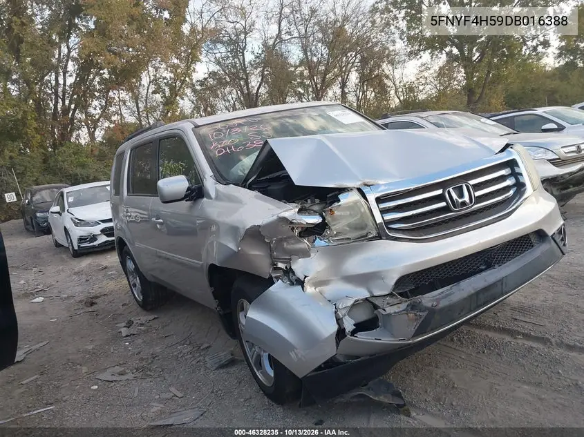 HONDA PILOT 2013, VIN 5FNYF4H59DB016388