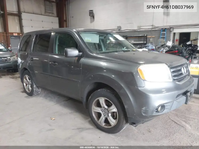 HONDA PILOT 2013, VIN 5FNYF4H61DB037969
