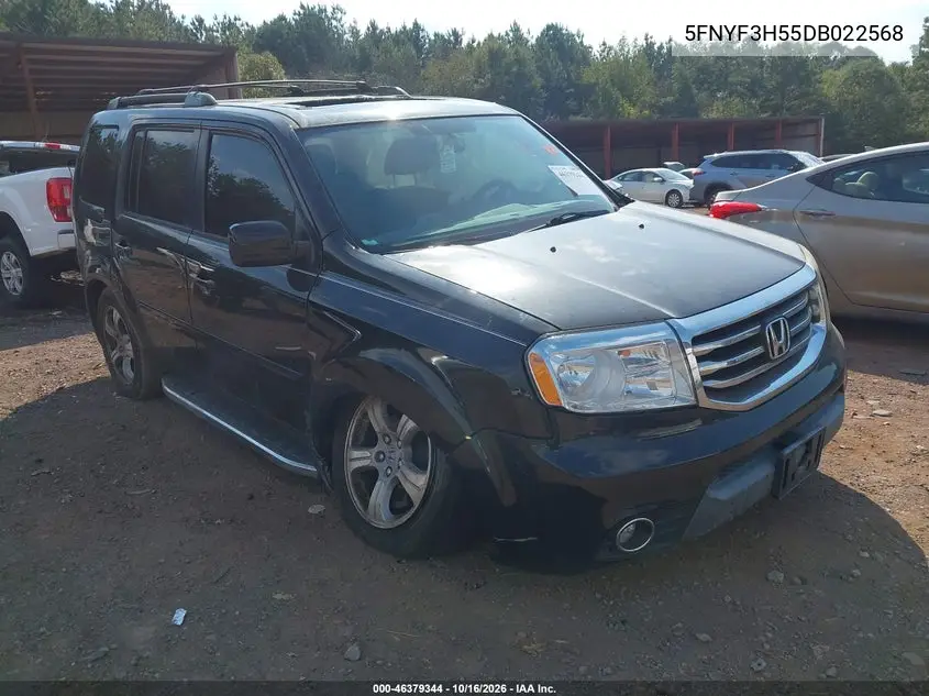 HONDA PILOT 2013, VIN 5FNYF3H55DB022568