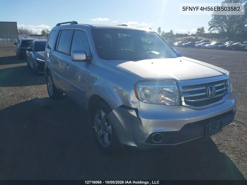 HONDA PILOT 2014, VIN 5FNYF4H56EB503582