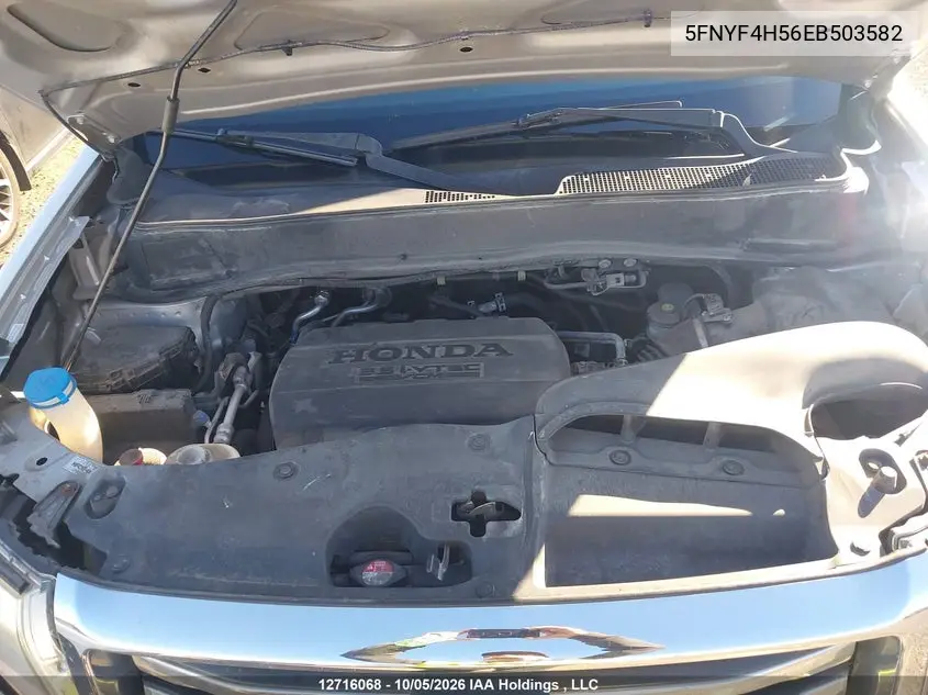 2014 HONDA PILOT VIN 5FNYF4H56EB503582 — фото 10