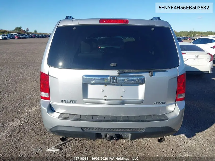 2014 HONDA PILOT VIN 5FNYF4H56EB503582 — фото 16