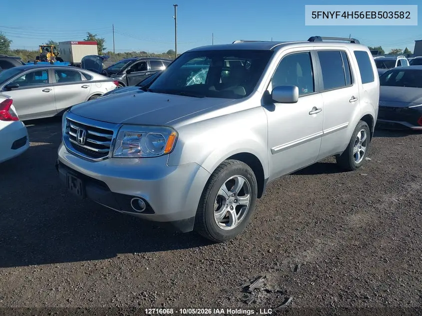 2014 HONDA PILOT VIN 5FNYF4H56EB503582 — фото 2