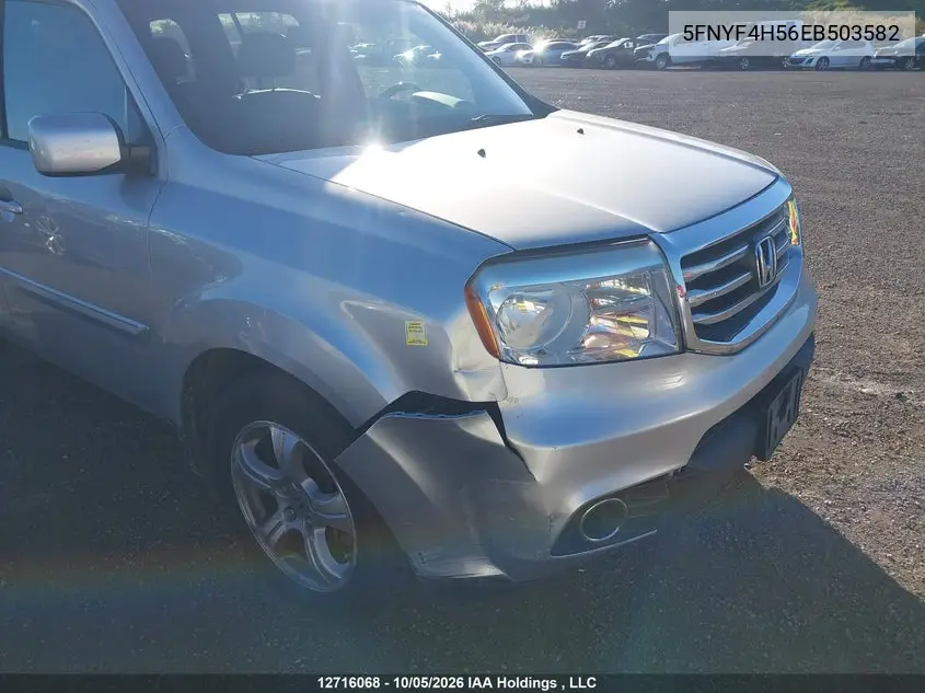 2014 HONDA PILOT VIN 5FNYF4H56EB503582 — фото 6