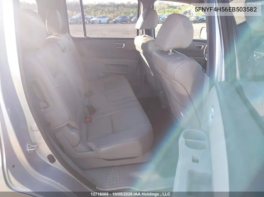 2014 HONDA PILOT VIN 5FNYF4H56EB503582 — фото 8