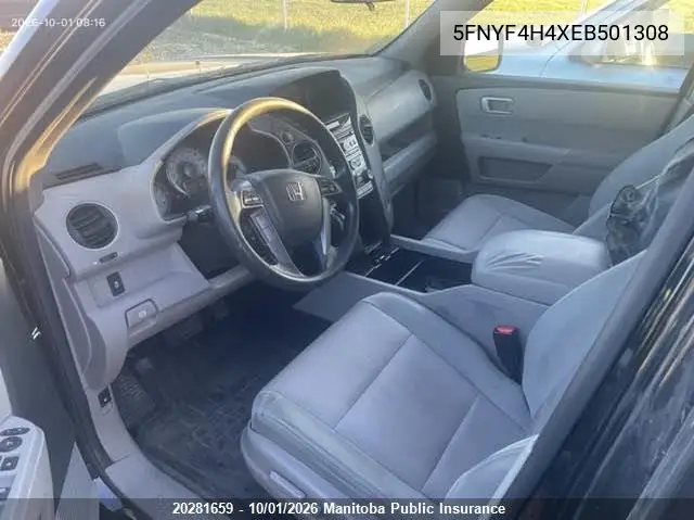 2014 HONDA PILOT VIN 5FNYF4H4XEB501308 — фото 5