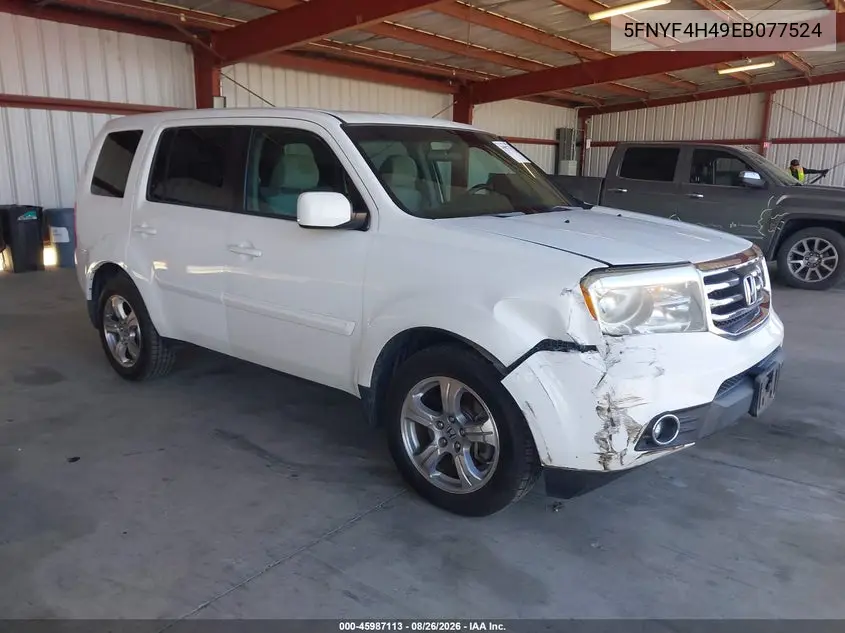 HONDA PILOT 2014, VIN 5FNYF4H49EB011524