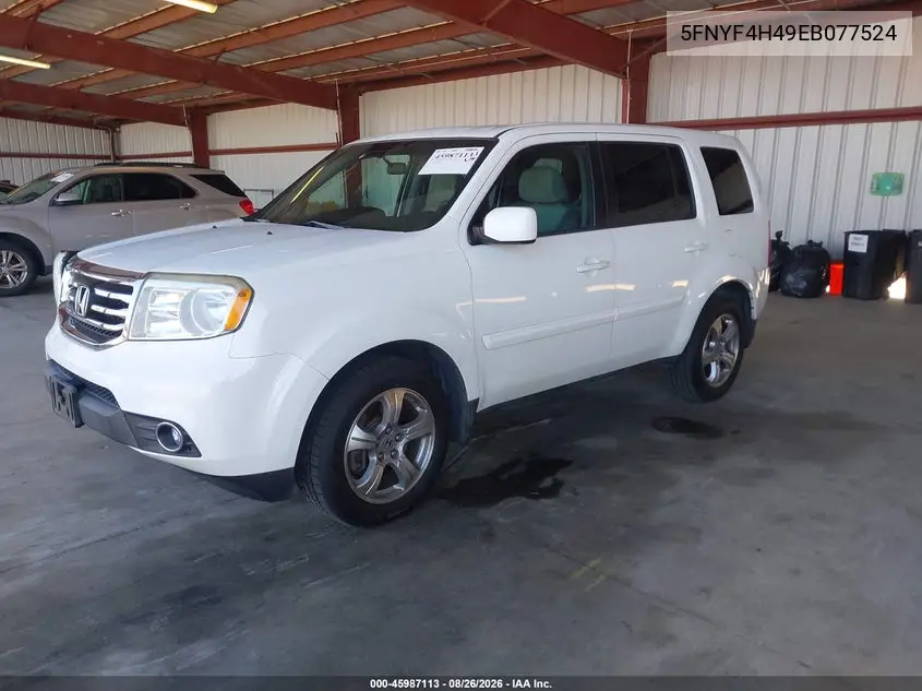 2014 HONDA PILOT VIN 5FNYF4H49EB011524 — фото 2