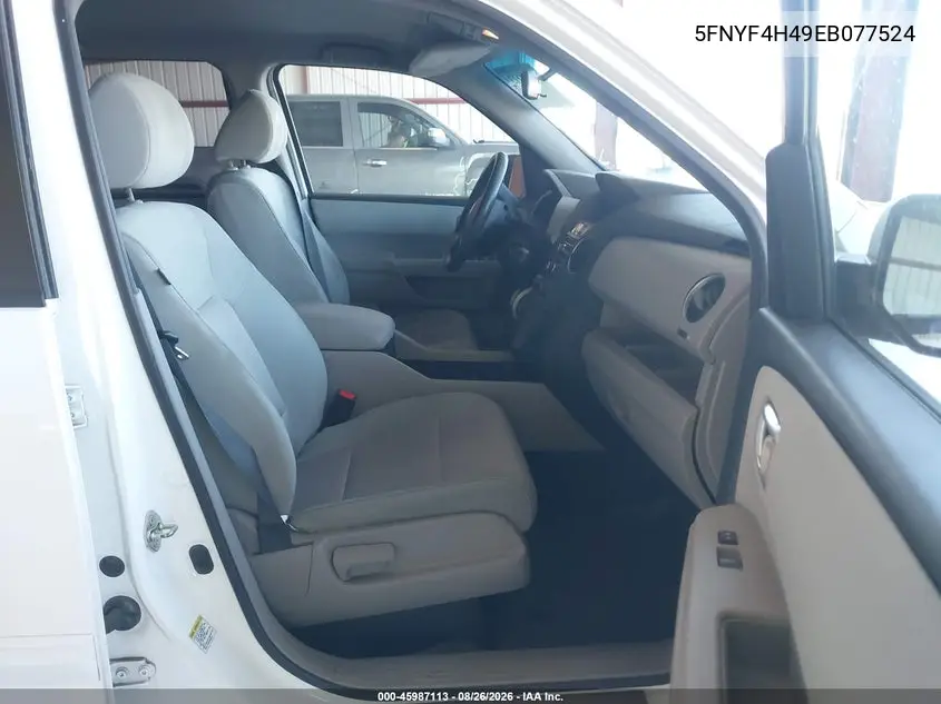 2014 HONDA PILOT VIN 5FNYF4H49EB011524 — фото 5
