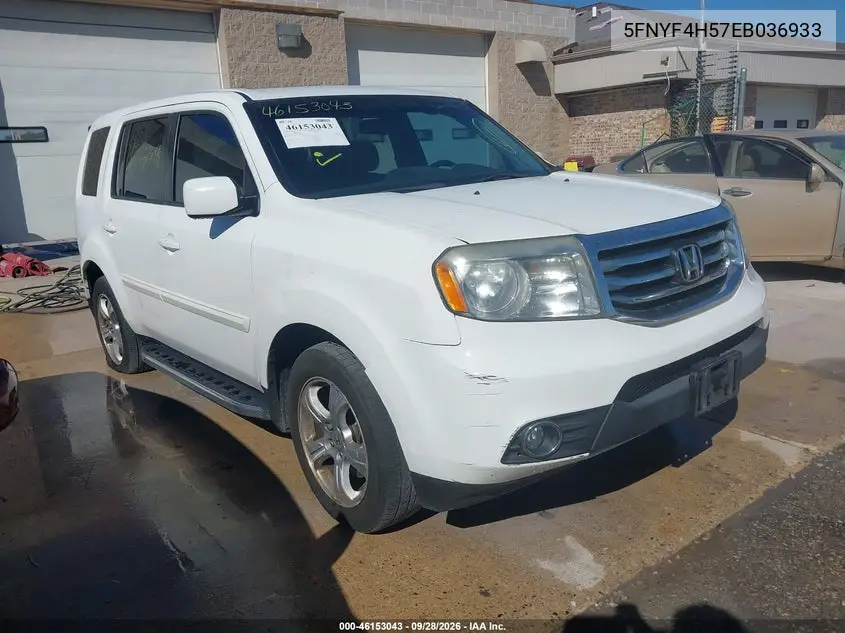 HONDA PILOT 2014, VIN 5FNYF4H57EB036933