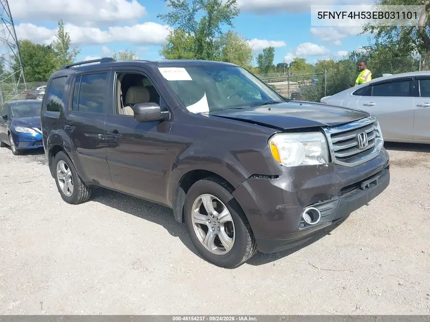 HONDA PILOT 2014, VIN 5FNYF4H53EB031101