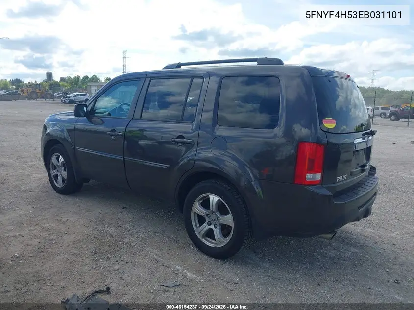 2014 HONDA PILOT VIN 5FNYF4H53EB031101 — фото 3