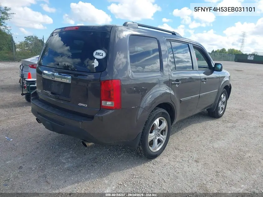 2014 HONDA PILOT VIN 5FNYF4H53EB031101 — фото 4
