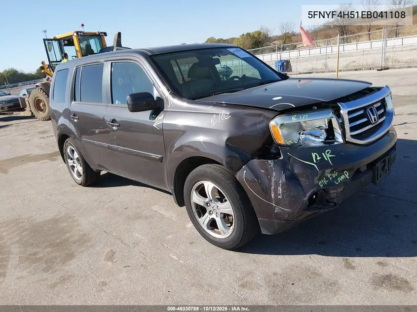 HONDA PILOT 2014, VIN 5FNYF4H51EB041108