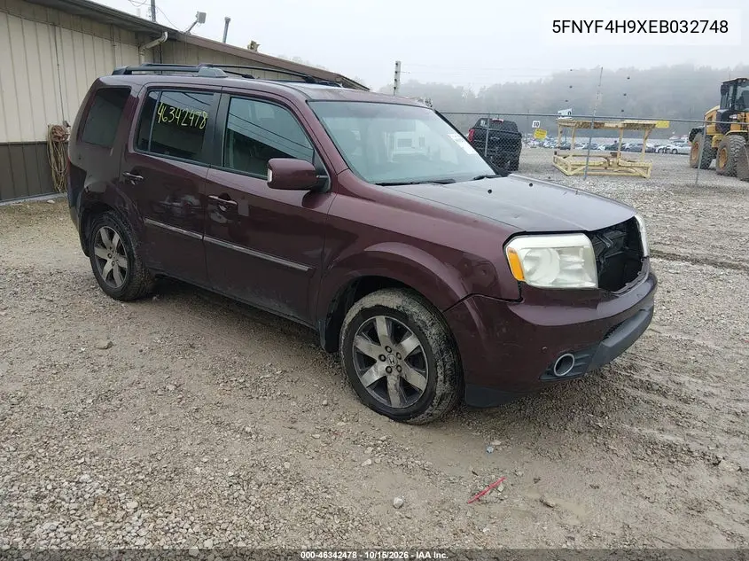 HONDA PILOT 2014, VIN 5FNYF4H9XEB032748