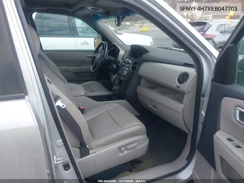 2014 HONDA PILOT VIN 5FNYF4H7XEB047703 — фото 5