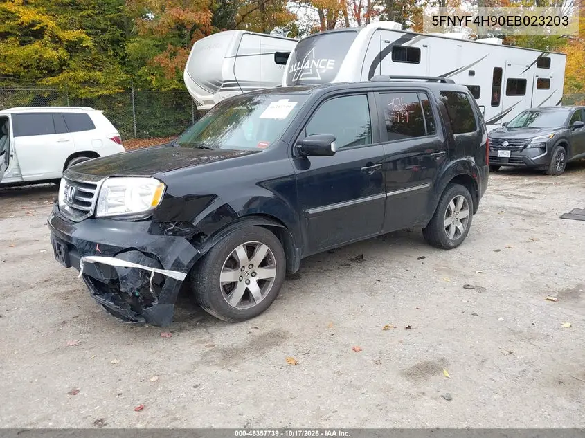 2014 HONDA PILOT VIN 5FNYF4H90EB023203 — фото 2
