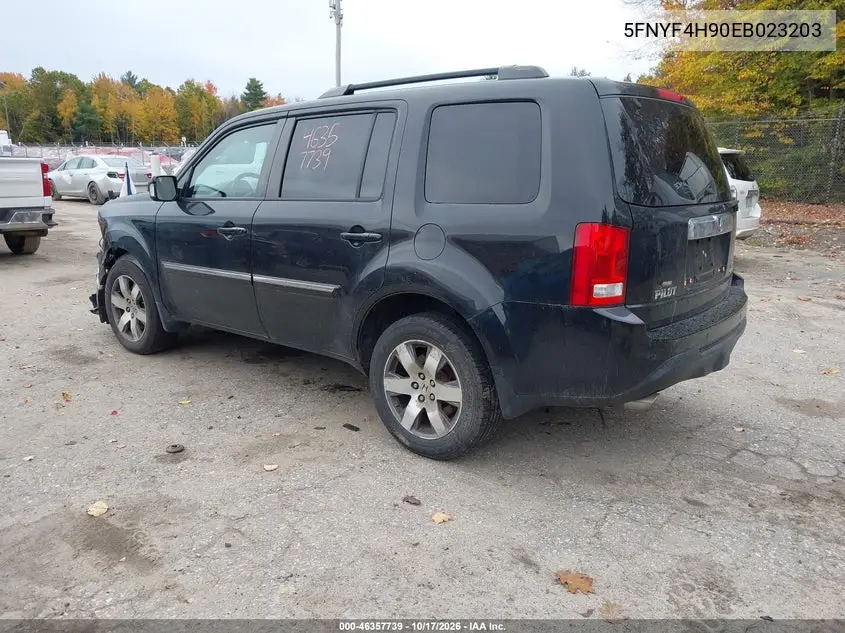 2014 HONDA PILOT VIN 5FNYF4H90EB023203 — фото 3