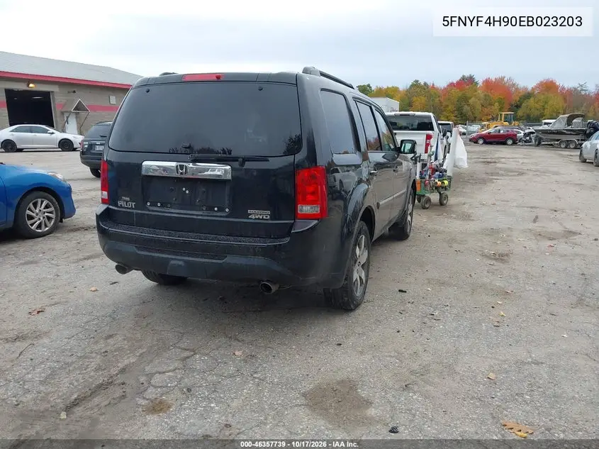 2014 HONDA PILOT VIN 5FNYF4H90EB023203 — фото 4