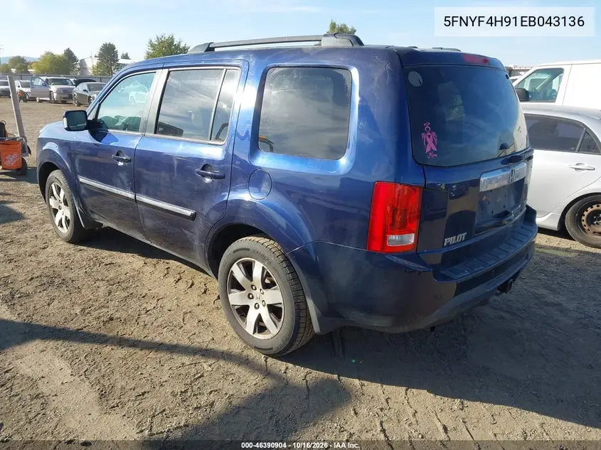2014 HONDA PILOT VIN 5FNYF4H91EB043136 — фото 3
