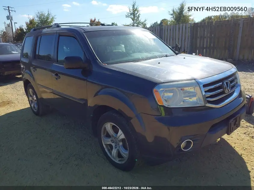 HONDA PILOT 2014, VIN 5FNYF4H52EB009560