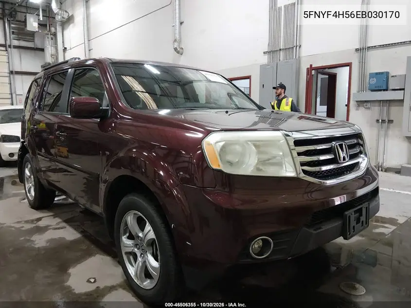HONDA PILOT 2014, VIN 5FNYF4H56EB030170