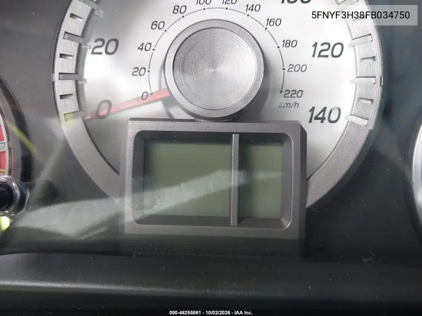 2015 HONDA PILOT VIN 5FNYF3H38FB034750 — фото 14